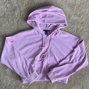 FOREVER21 PINK ZIP-UP
